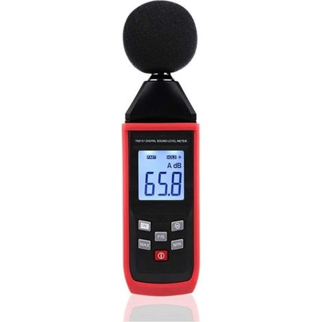 Noise meter, digital sound level meter, noise tester, 30-130 dB, LCD display in noise decibels