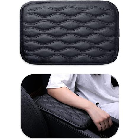 Coussin de console centrale de voiture, housse d'accoudoir de voiture, coussin en cuir PU imperméable, housse de protection pour accoudoir de voiture, accessoires de décoration intérieure (1/5)