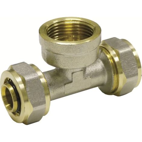 Racores T de Latón 20mm, 1/2 pulgada, para Calefacción e Instalación (1/3)