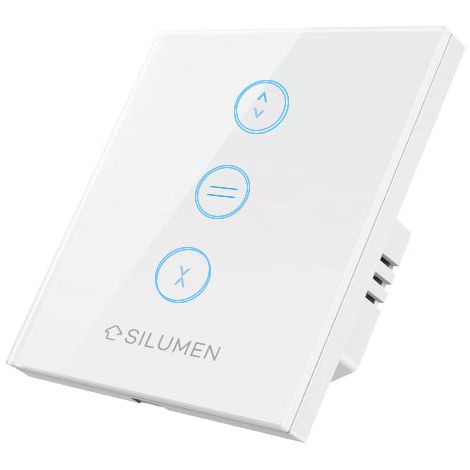 Interrupteur pour Volet Roulant Connecté Wifi Tactile - Blanc - SILUMEN