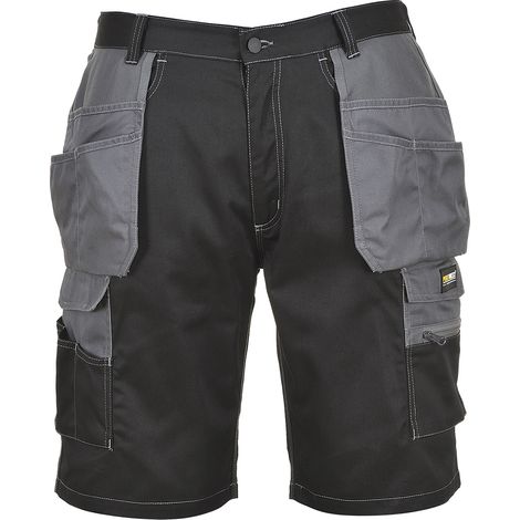 Kurzer Granit - L - Schwarz / Zoom Grau - Portwest