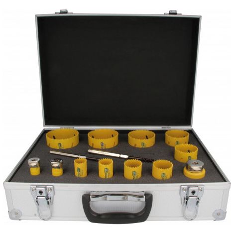 Set scie trépan 14 Unités HSS-En coffret (1/3)
