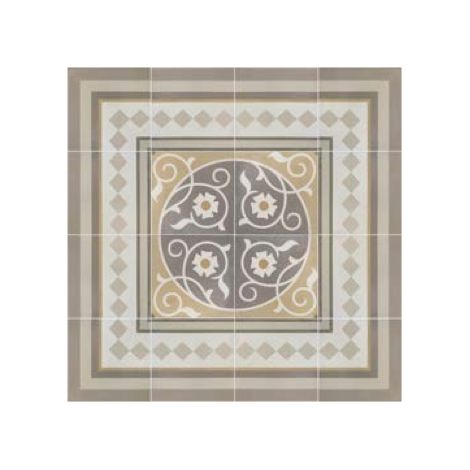 Aelle - Carrelage sol / mur effet ciment beige 20x20 cm - CAPRICE LOIRE ANGLE - Vendu par boîte de m² (1/4)