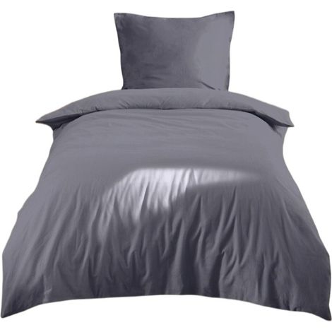 Parure de lit 140 x 200 cm Cocon ardoise