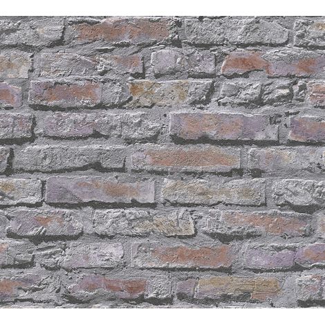 A.S. Creation Il Decoro  954702  Papiertapete Steinoptik  0.53 m x 10.05 m  Grau (1/5)