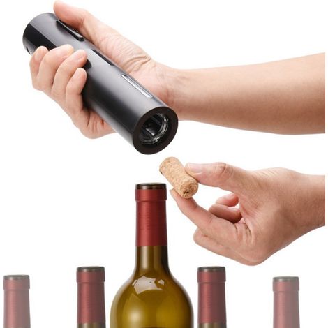 4-in-1 USB-wiederaufladbares elektrisches Flaschenöffner-Set, professioneller Weinkorkenzieher, Geschenkset für Zuhause, Restaurant, Party. (1/5)