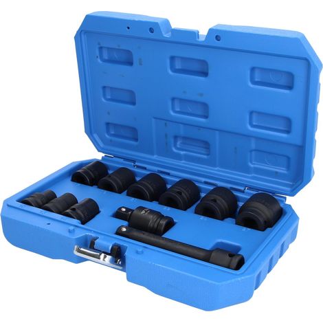 BRILLIANT TOOLS  1/2"  Juego  de llaves  de vaso  de impacto  hexagonales  11  pzs.  corto  - BT022645 (1/4)