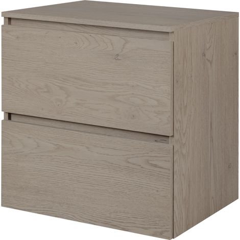 Meuble vasque, Noir + poignée dorée, 80 × 57 × 46 cm + Plan de travail (1/5)