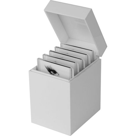 Aufbewahrungsbox für Wimpernverlängerungen mit 5 Fächern, Make-up-Organizer und Display für künstliche Wimpern. (1/5)