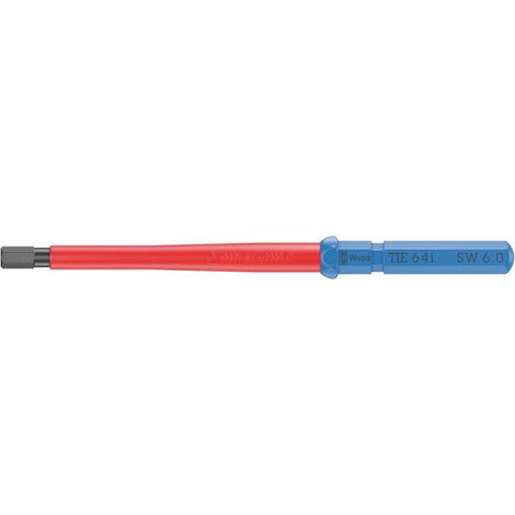 Wera Kraftform Kompakt VDE 64 i 6,0 x 157 mm TIE Elektriker Innen-Sechskant Wechselklinge 6.0 mm