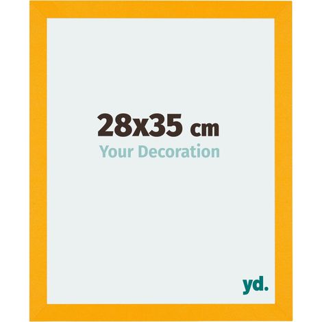 yd. - Cadre photo 28x35 - Jaune - MDF - Mura