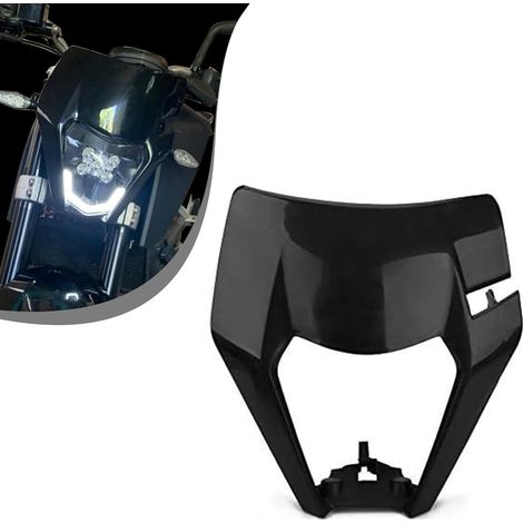 Plaque Phare Moto pour 125 150 250 300 350 450 500 EXC XCW EXC-F 2017 2018 Dirt Bike Enduro Motocross Supermoto-Noir (1/5)