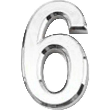 Numéro de porte autocollant en plastique argenté/doré (1/4)