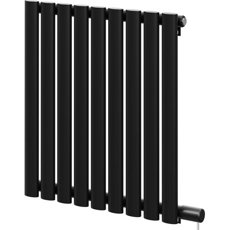 Boone Colore Matt Black 600mm x 540mm Horizontal Electric Single Panel Radiator (1/5)
