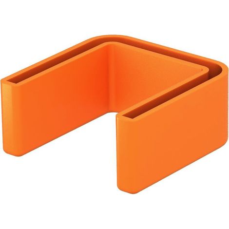 OBO Bettermann Tapa protectora para US 5-Stiel 25x50 polietileno naranja pastel RAL 2003, 6338462