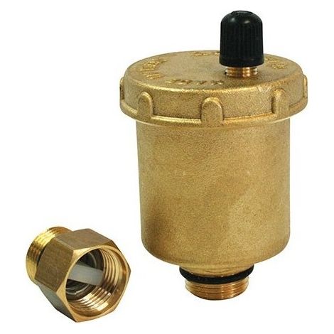 Purgeur automatique d'air pour chauffage central – Raccord mâle 3/8 – Clapet intégré – Échappement efficace d'air – Pression 10 bars