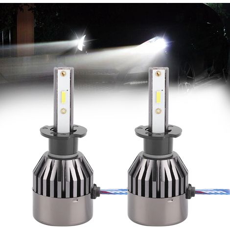 2 H3 60W kaltweiße LED-Lampen für Autoscheinwerfer, superfokussierter Lichtstrahl, G21, integrierter Treiber, 2-teiliges Set (1/5)