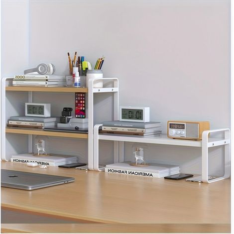 Einlagiges Schreibtischregal, Büroregal für Bürobedarf, Schreibwaren und Schulsachen