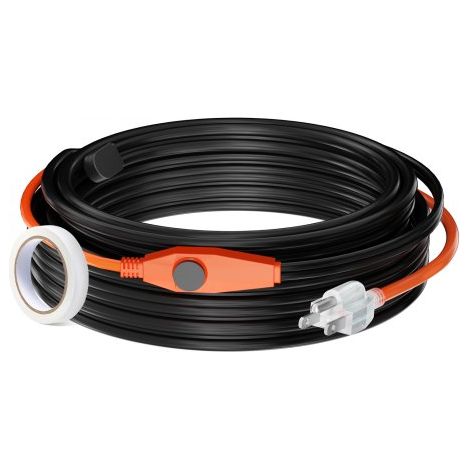 Câble Chauffant Tuyaux Antigel 25 m 23 W/m avec Thermostat (1/5)