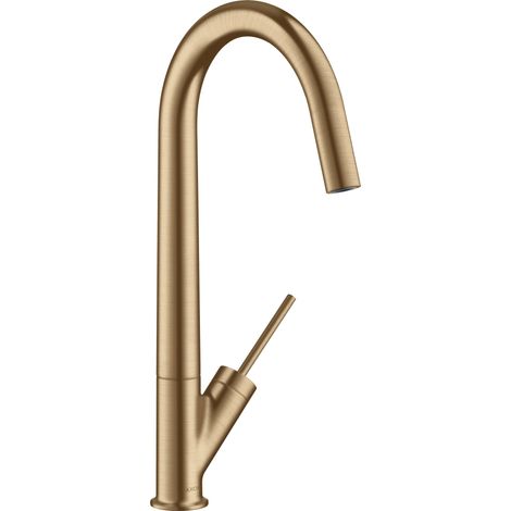 hansgrohe AXOR Starck Monomando de cocina 300 con caño giratorio,