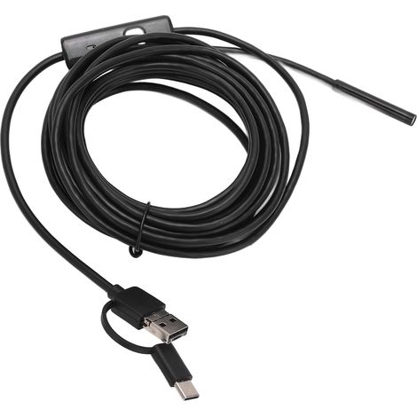 Endoscope USB 5.5mm IP67 Étanche Caméra d'Inspection 2m pour Plomberie Mécanique Auto