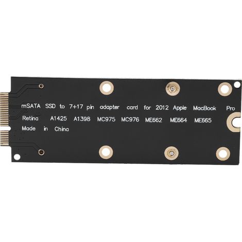 Adaptateur mSATA vers SATA pour MacBook Pro 2012 MC976 A1425 A1398, carte convertisseur SSD interne (1/5)