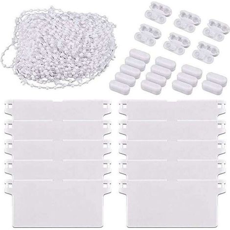 A set of bead chain 20 meters bead loop 20 base plates 10 pieces set 89MM vertical venetian blind curtain accessories (1/5)
