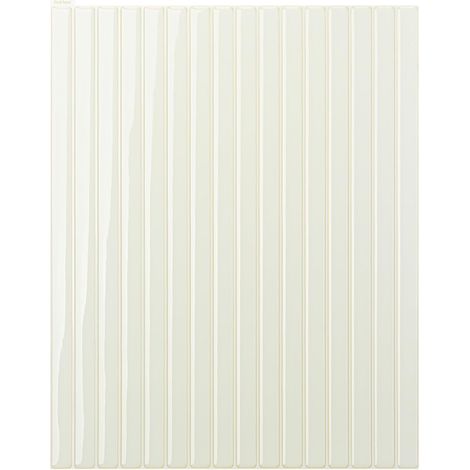 Lot de 10 Carreaux Muraux Autocollants,3D Aspect Lamelles en PVC Pour Salle de Bain,Cuisine, Salon,29 x 23 cm,Beige (1/5)