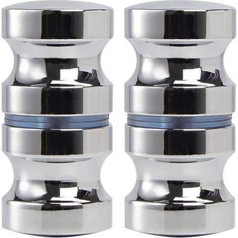 Ulisem Lot de 2 Boutons de Porte de Douche en Verre - Poignées de Porte en Acier Inoxydable pour Maison, Bureau, Hôtel (1/5)