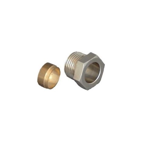 Racor de compresión OV 1/2 pulgada x 15 mm