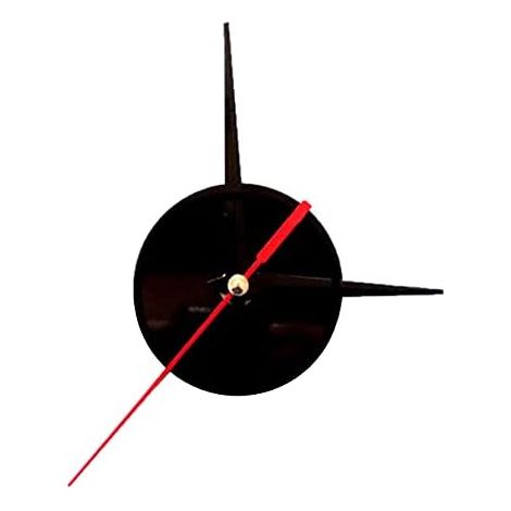 Mouvement D Horloge - Boîtier Circulaire En Acrylique Et Métal - Cadran 8 Cm - Aiguilles Heure 9 Cm Minute 11 Cm Seconde 13 2 Cm - 1 Pièce (1/5)