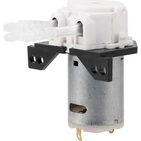 Tête de tuyau péristaltique pour pompe doseuse DIY pour aquarium, laboratoire, analyse chimique (blanc, 12 V, 3 x 5)