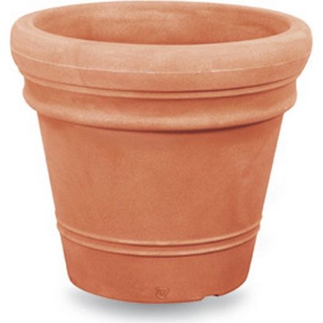 Vase Ducale Lisse Double Bord  55 cm - Terre cuite (1/2)