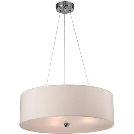 Firstlight Phoenix - Luminaire suspendu rond à 3 ampoules crème, E27