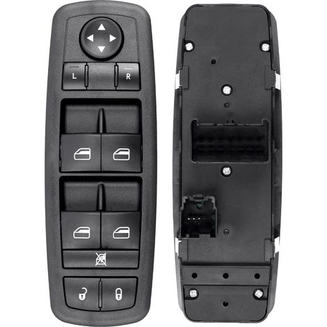 Interruptor maestro de elevalunas eléctrico (lado del conductor, 3+0 pines), repuesto para Chrysler Town & Country (2008-2009) y Dodge Grand Caravan (2008-2009), 4602535AC, 4602535AD, 4602535AE, 46025