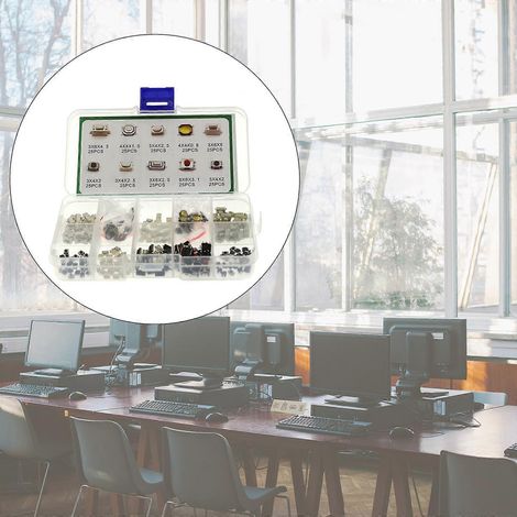 Boîtier de 10 interrupteurs tactiles à bouton-poussoir micro-momentanés SMD DIP à 10 valeurs (1/4)
