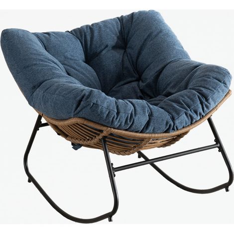 GagaFauteuil à bascule, chaise d'appoint en chenille, fauteuil moderne pour chambre d'enfant, salon, chambre à coucher (1/5)