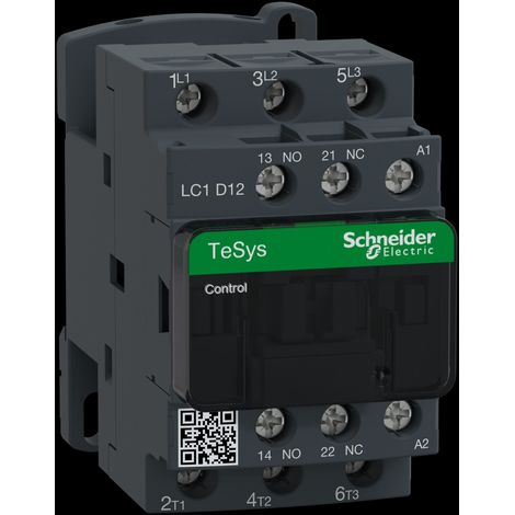 Contactor de potencia TeSys D AC3 12A 3P 1NA 1NC bobina 230VAC