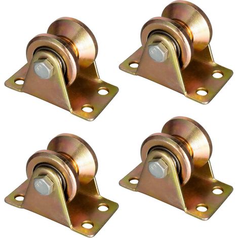 Puleggia per cavi in acciaio da 4 pezzi, pulegge per funi da 6 mm, pulegge per funi con 2 cuscinetti a sfera