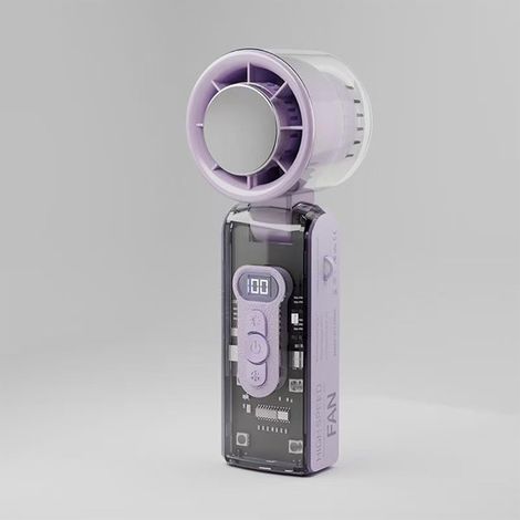 Filiyano-Ventilateur portable haute performance avec refroidisseur de glace et affichage LED, batterie rechargeable 5000 mAh, ventilateur turbo à 6 (1/5)