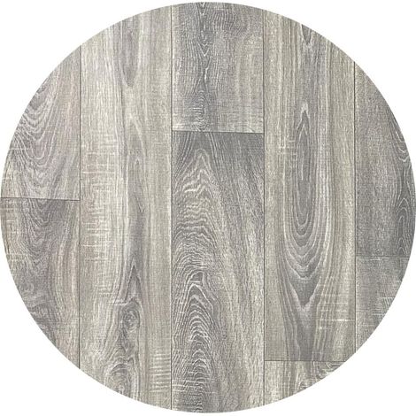 Tapis Vinyle Effet parquet pour Cuisine, Salon, Salle de Bain, Maison, Couloir - Différentes Tailles - Texture Bois Noyer Rond 100 cm D - Lavable - Antidérapant, revêtement de Sol (1/5)