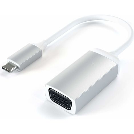 Satechi ST-TCVGAS adaptador de cable de vídeo USB Tipo C VGA (D-Sub) Plata (1/4)