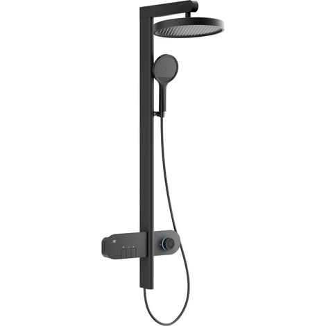Colonna doccia Pegasus con comandi con miscelatore e display LED nero Aquasanit (1/3)