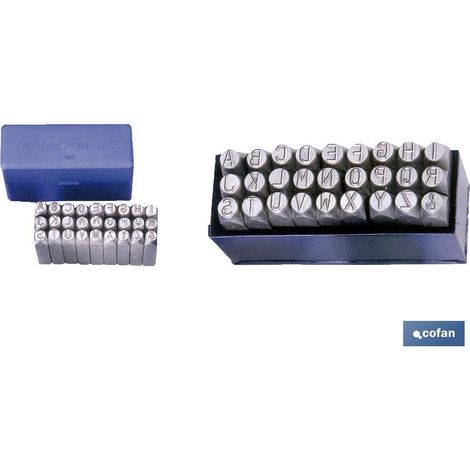 Set per timbri lettere 3 mm
