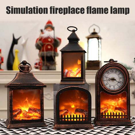 Décor LED de Noël pour cheminée, lampe de table bar, accessoire de vitrine, scène de décoration intérieure, modèle D (1/5)
