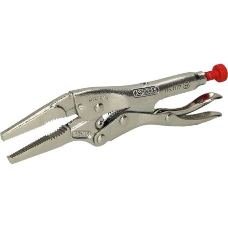 KS Tools Langbacken-Gripzange, 125mm - 115.1177