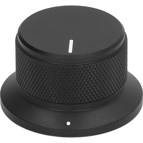 Bouton de réglage en aluminium pour amplificateur basse, design moderne et élégant, couleur noir mat (1/5)