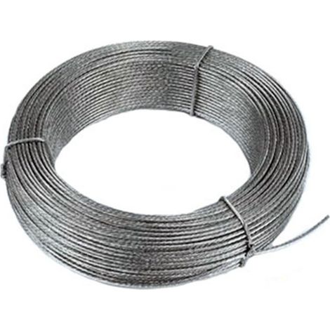 Rollo 15mt cable acero galvanizado Ø5mm 6x7+1 cr