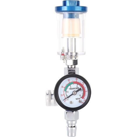Régulateur de pression d'air avec manomètre filtre pneumatique réglable pour pistolet de pulvérisation et outil à air (1/5)