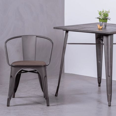 Nest Dream - Gealterter Industriestuhl - Bistro - Antique